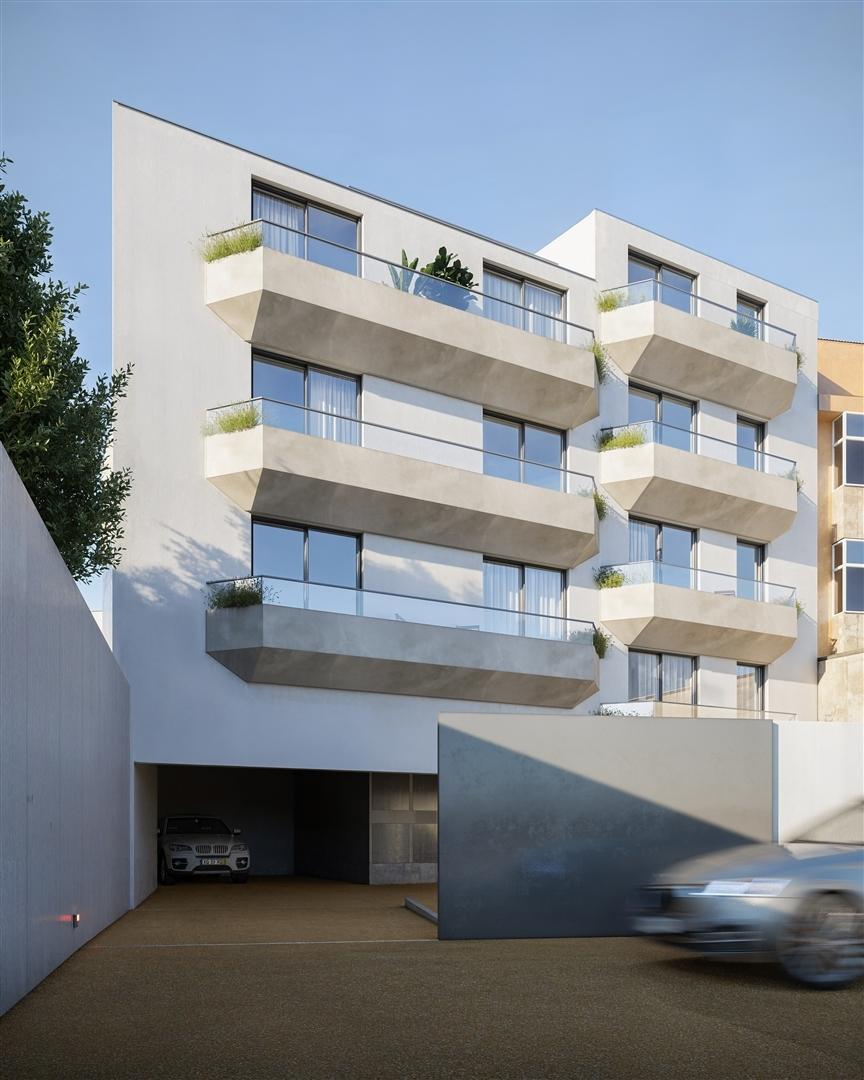 Moradia T3 nova c/ logradouro nas Condominhas, inserido no Bloco 2 com 156 m2, lugar de garagem