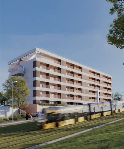 T1 em construção | 2 Varandas | Garagem no Porto