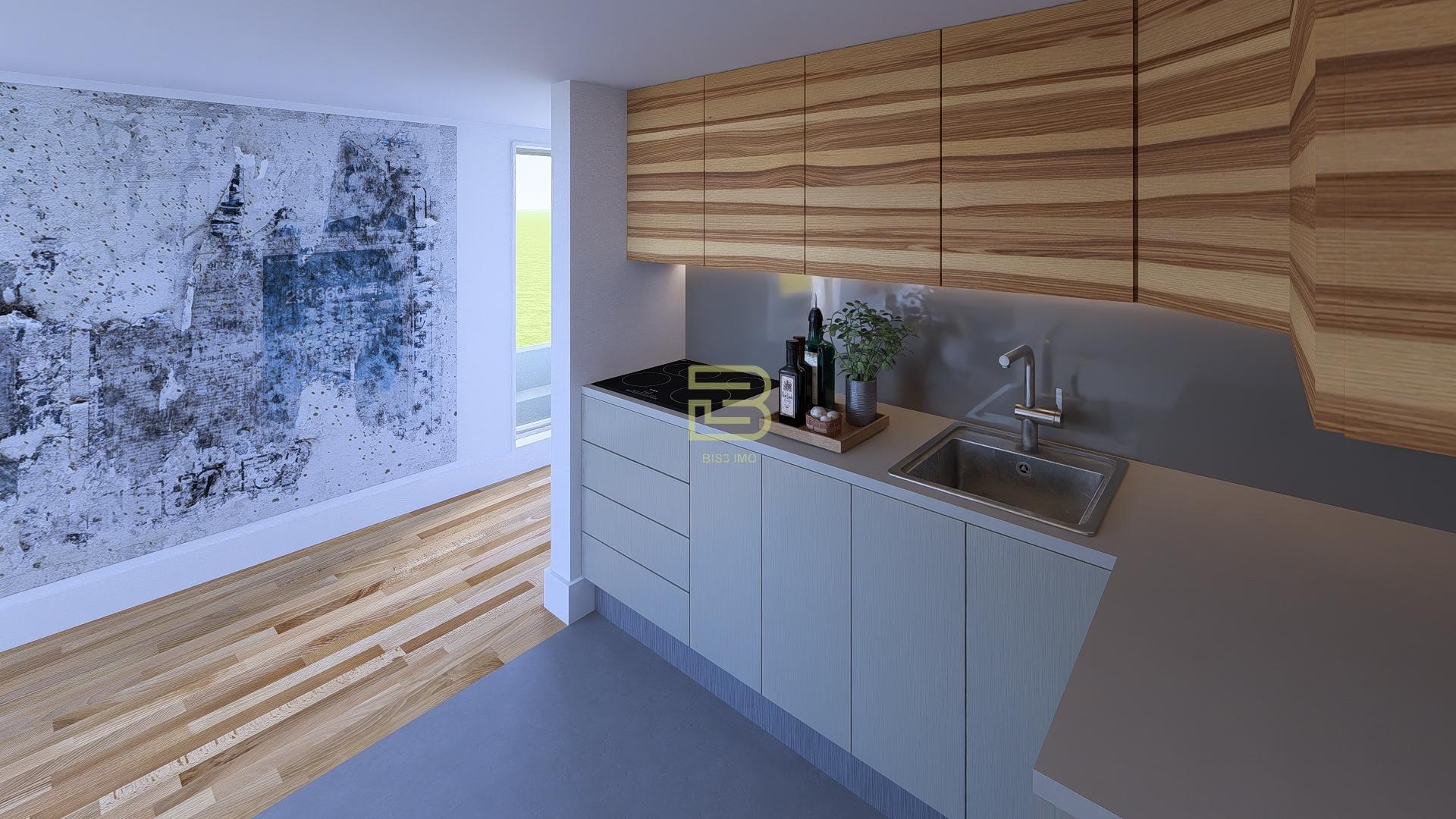 Apresentamos este T1 de 75,55 m² no terceiro andar de um prédio renovado no coração do Porto.