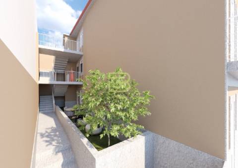 Apartamento T1 renovado pelo atelier Martina Arquitectura na tradicional Travessa de São Víctor.