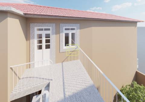 Apartamento T1 renovado pelo atelier Martina Arquitectura na tradicional Travessa de São Víctor.