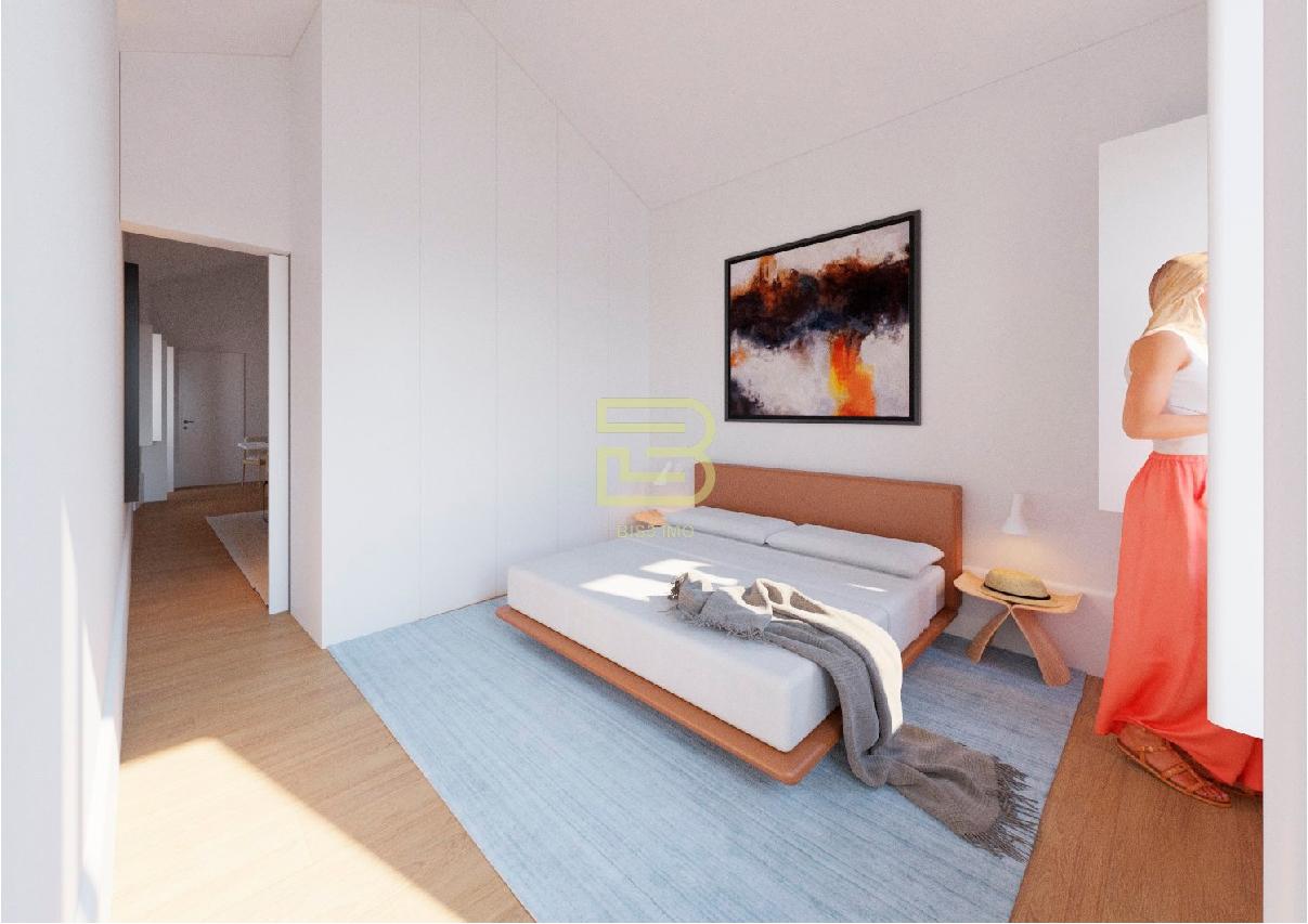 Apartamento T1 renovado pelo atelier Martina Arquitectura na tradicional Travessa de São Víctor.