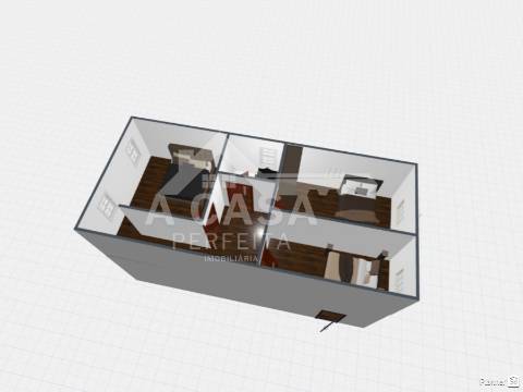 Prédio todo remodelado com 2 moradias T2 e 1 moradia T1 independentes em Souto
