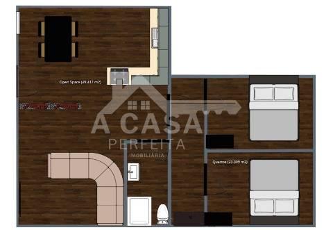 Prédio todo remodelado com 2 moradias T2 e 1 moradia T1 independentes em Souto