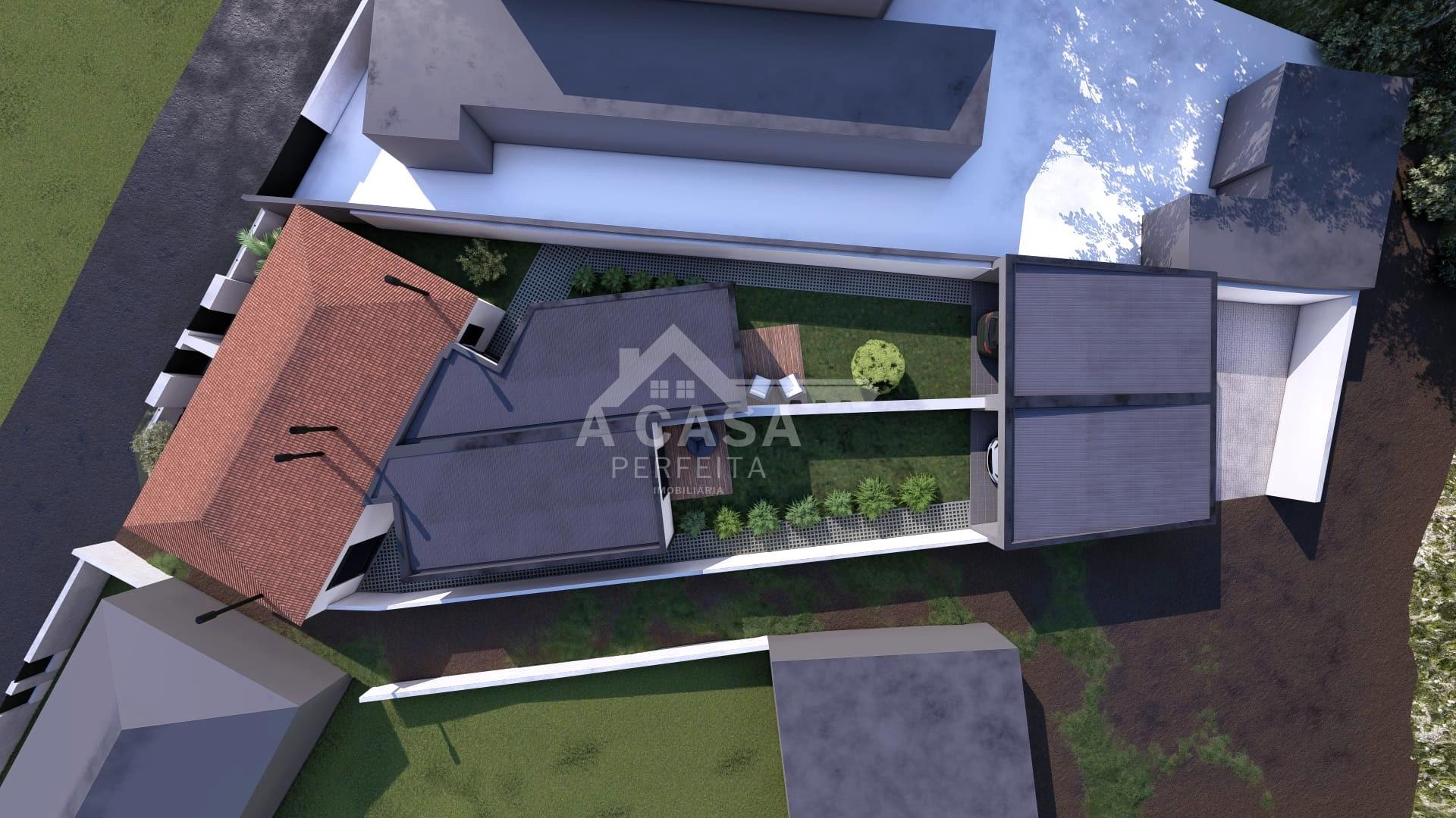 Moradia geminada térrea T2 totalmente renovada com garagem em São Martinho da Gândara