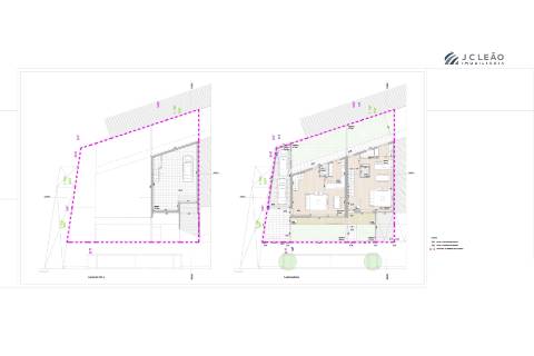 Moradia T3 com 3 frentes, em Labruge