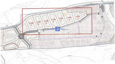 Lote urbano com licença de construção e projecto em localização perfeita com alguma vista mar,