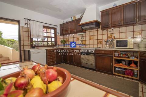 Excepcional moradia de 2 pisos independentes, implantada em terreno arborizado e vinhateiro.