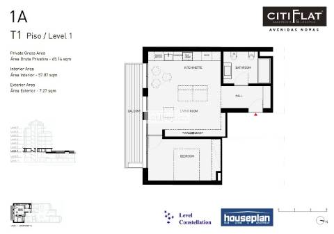 Apartamento T1 novo , no coração das Avenidas Novas/475.000€.