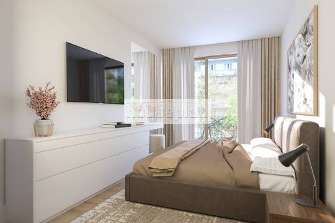 Apartamento T1 novo, Penthouse, no coração das Avenidas Novas/488.000€.