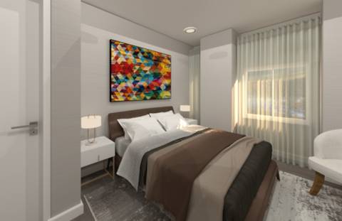 Apartamento T2 renovado com vista de mar em S. Vicente