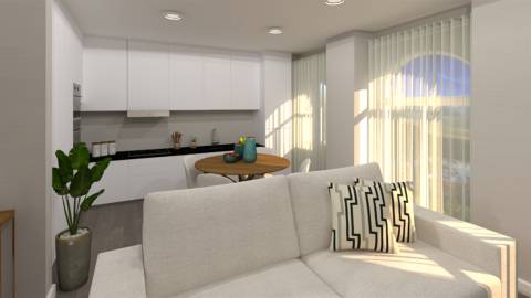 Apartamento T2 renovado com vista de mar em S. Vicente