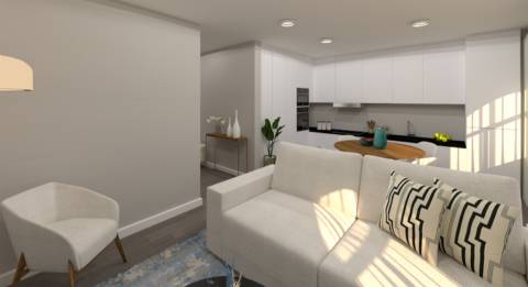 Apartamento T2 renovado com vista de mar em S. Vicente