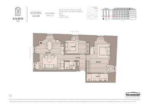 Apartamento turístico T2 em Alfama, Lisboa