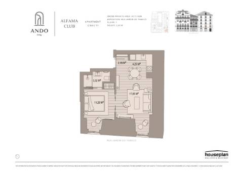 Apartamento turístico T1 em Alfama, Lisboa