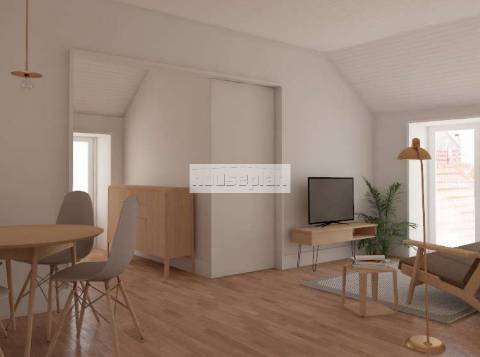 Apartamento T1 novo na zona histórica de Setúbal, com vista de rio.