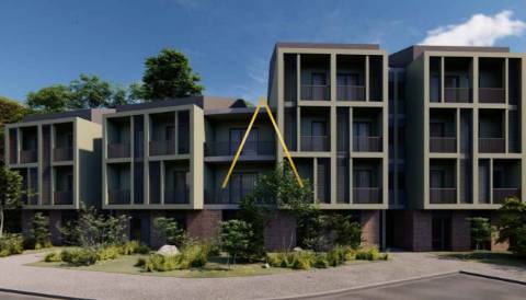 Apartamento T1, com terraço no centro da cidade