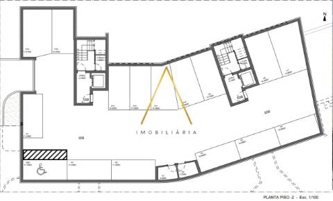 Apartamento T1, com terraço no centro da cidade