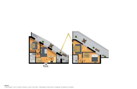Apartamento T1+1 Duplex, junto à cidade