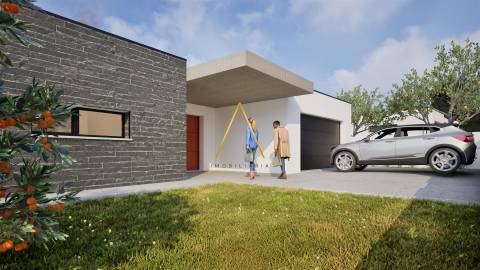 Moradia Isolada T4, inserida em 1352 m2 de terreno.