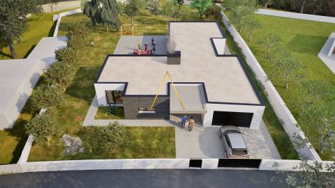 Moradia Isolada T4, inserida em 1352 m2 de terreno.