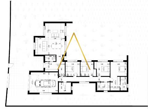 Moradia Isolada T4, inserida em 1352 m2 de terreno.