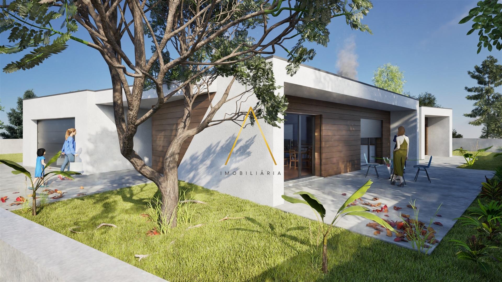 Moradia Isolada T4, inserida em 1352 m2 de terreno.