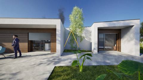 Moradia Isolada T4, inserida em 1352 m2 de terreno.