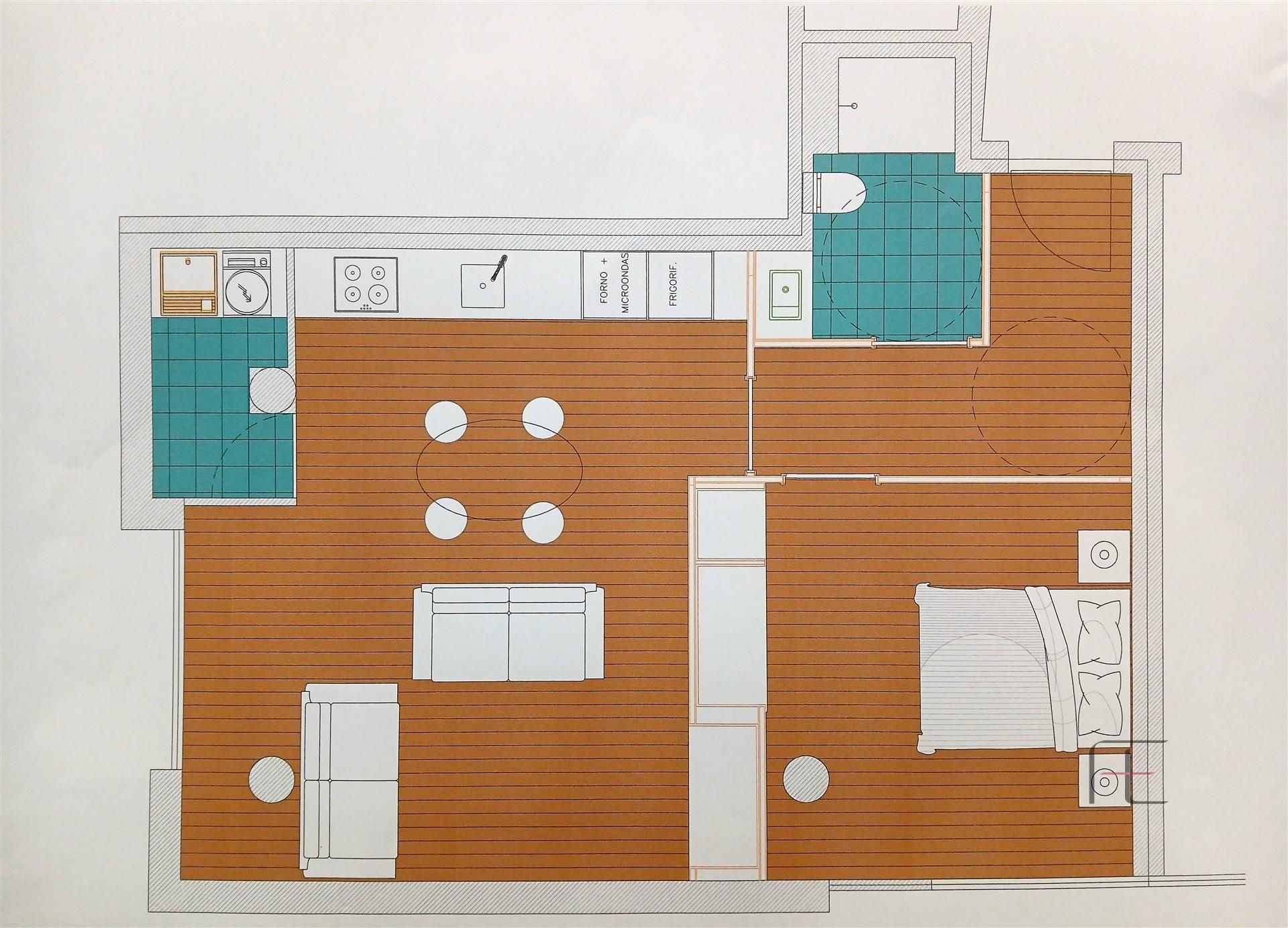 Apartamento T1 em Remodelação com Potencial Incrível, Cortegaça