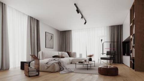 Moradia minimalista, T3+1, com piscina e jardim em Santa Maria da Feira