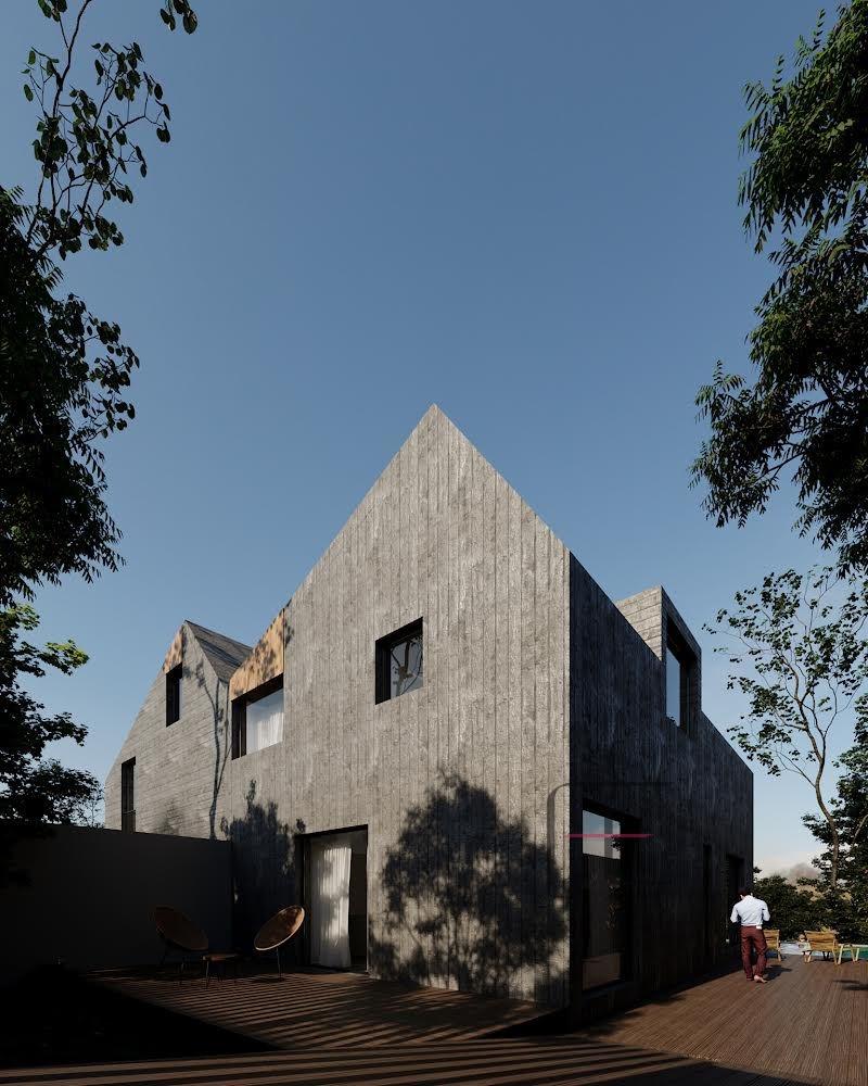 Moradia minimalista, T3+1, com piscina e jardim em Santa Maria da Feira