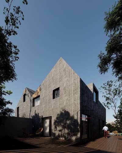 Moradia minimalista, T3+1, com piscina e jardim em Santa Maria da Feira