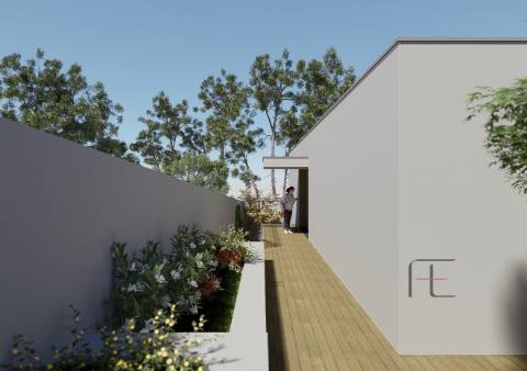 Lote de 433m² em Souto com Projeto Aprovado, Licença em Pagamento