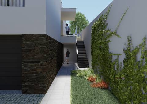 Lote de 433m² em Souto com Projeto Aprovado, Licença em Pagamento