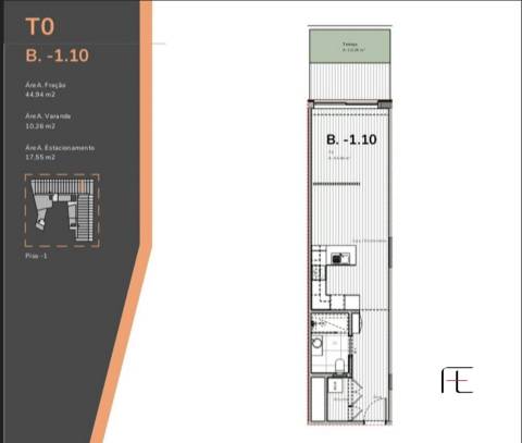 Apartamento T0 Venda em Mafamude e Vilar do Paraíso,Vila Nova de Gaia
