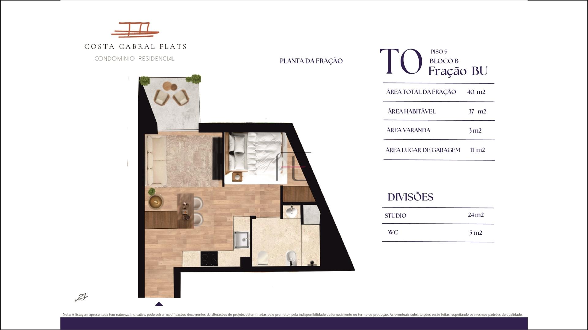 Apartamento T0 Venda em Paranhos,Porto