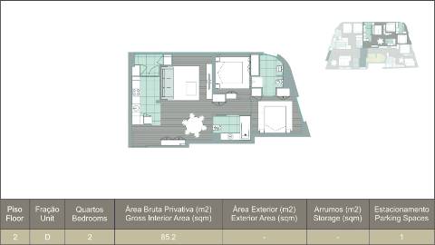 Apartamento T2 Venda em Mafamude e Vilar do Paraíso,Vila Nova de Gaia