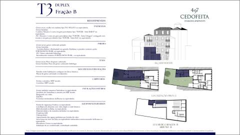 Apartamento T3 DUPLEX Venda em Cedofeita, Santo Ildefonso, Sé, Miragaia, São Nicolau e Vitória,Porto