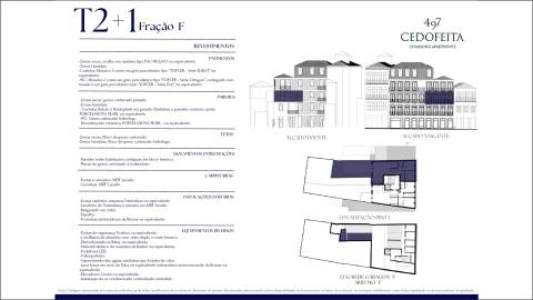 Apartamento T2+1 Venda em Cedofeita, Santo Ildefonso, Sé, Miragaia, São Nicolau e Vitória,Porto