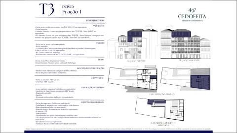 Apartamento T3 DUPLEX Venda em Cedofeita, Santo Ildefonso, Sé, Miragaia, São Nicolau e Vitória,Porto