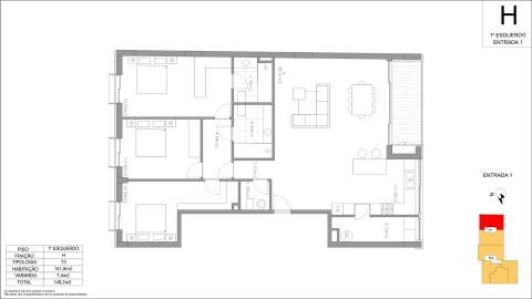 Apartamento T3 Venda em Cedofeita, Santo Ildefonso, Sé, Miragaia, São Nicolau e Vitória,Porto