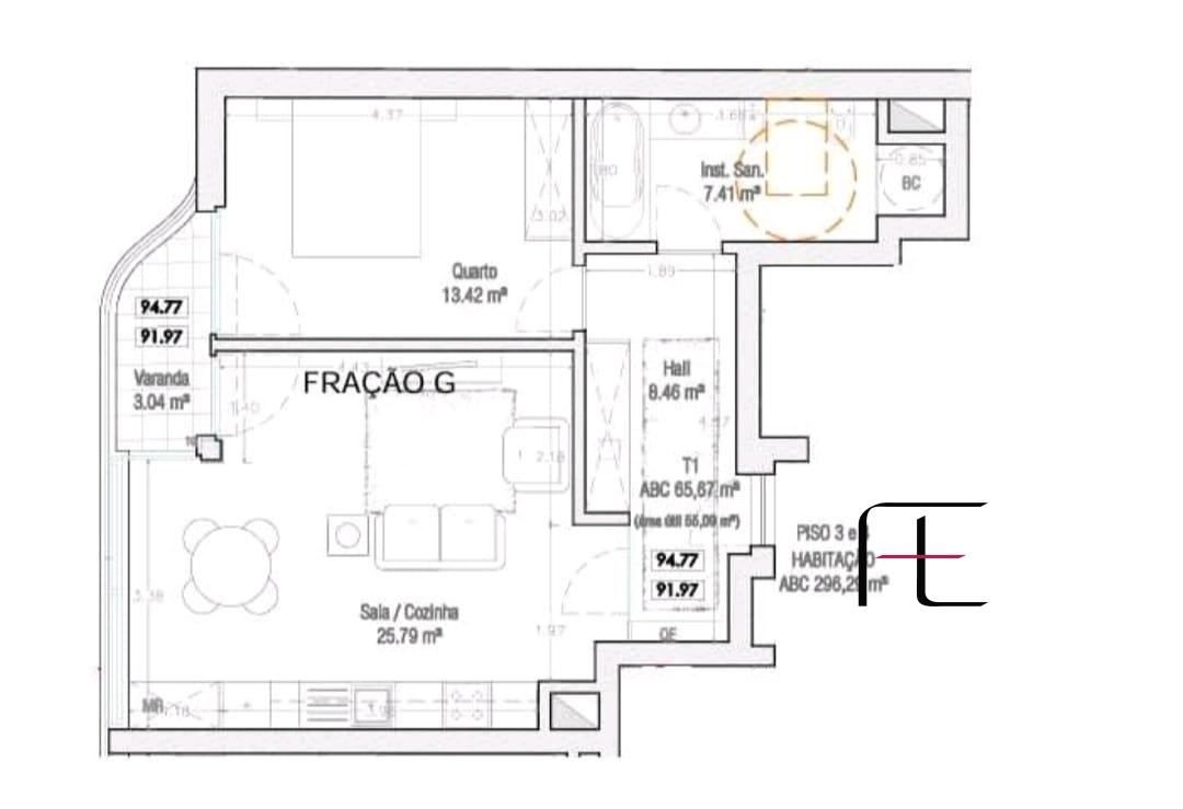 Apartamento T1 Venda em Canidelo,Vila Nova de Gaia