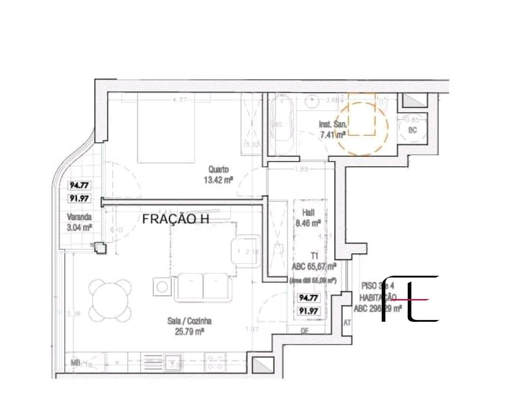 Apartamento T1 Venda em Canidelo,Vila Nova de Gaia