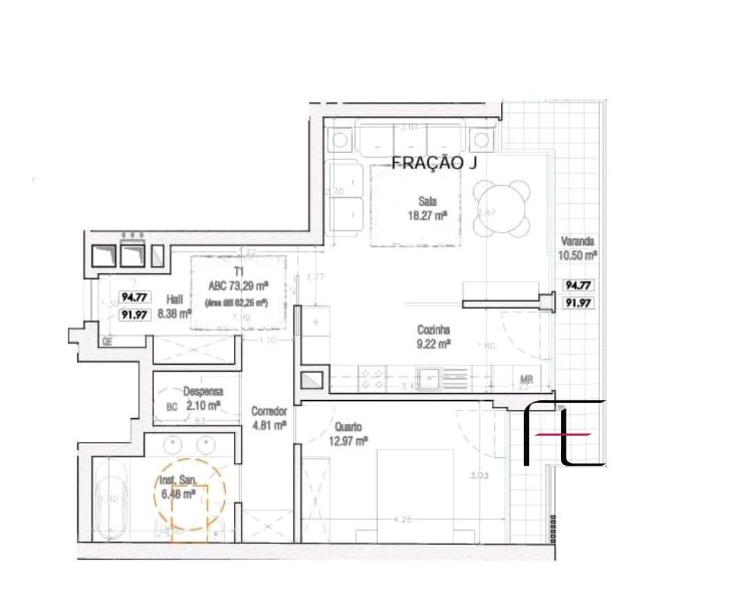 Apartamento T1 Venda em Canidelo,Vila Nova de Gaia