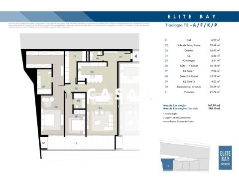 APARTAMENTO T2 DE LUXO COM 188m² NA BAIA DE CÂMARA DE LOBOS - ILHA DA MADEIRA