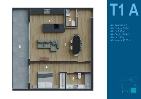 Apartamento T1 Venda em Funchal (Santa Maria Maior),Funchal