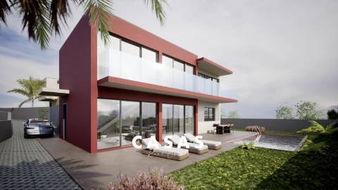 Lote de terreno com 870m2 e com projeto aprovado para construção de duas moradias na Ponta Do Pargo