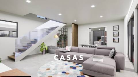 Lote de terreno com 870m2 e com projeto aprovado para construção de duas moradias na Ponta Do Pargo