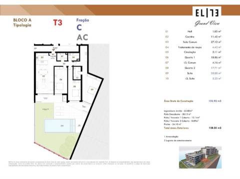 APARTAMENTO T3 com Logradoro de 64m2 + Piscina privada / Estreito de Câmara de Lobos