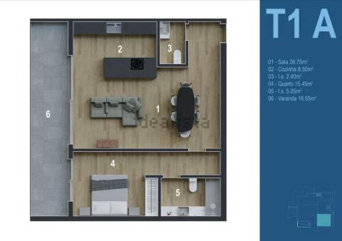 Apartamento T1 Venda em Funchal (Santa Maria Maior),Funchal